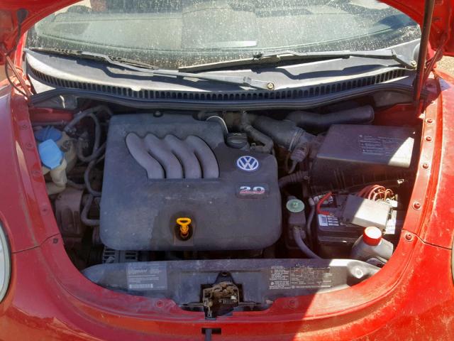 3VWBM31YX5M366021 - 2005 VOLKSWAGEN NEW BEETLE RED photo 7