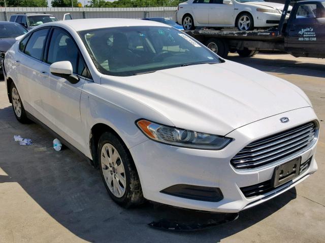 1FA6P0G75E5361328 - 2014 FORD FUSION S WHITE photo 1