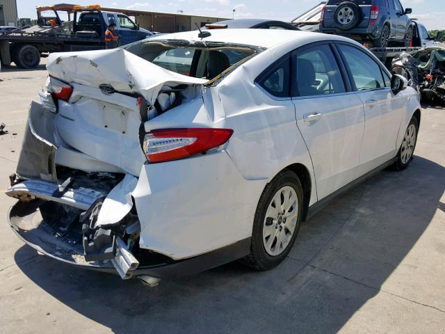 1FA6P0G75E5361328 - 2014 FORD FUSION S WHITE photo 4