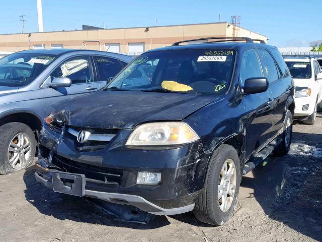 2HNYD18956H001210 - 2006 ACURA MDX TOURIN BLACK photo 2