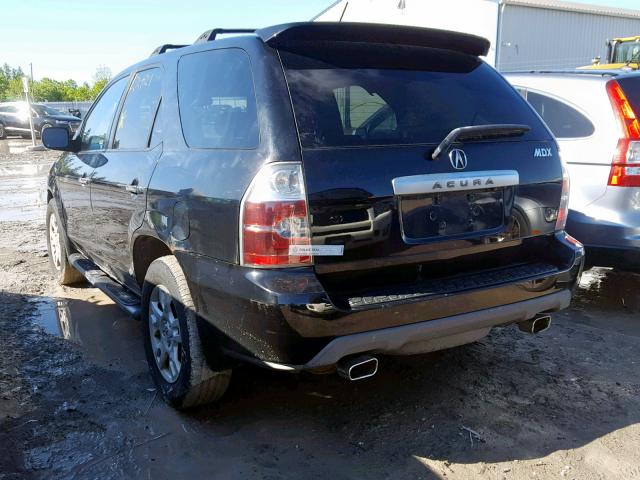 2HNYD18956H001210 - 2006 ACURA MDX TOURIN BLACK photo 3