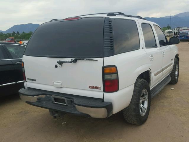 1GKEK13T55R126051 - 2005 GMC YUKON WHITE photo 4