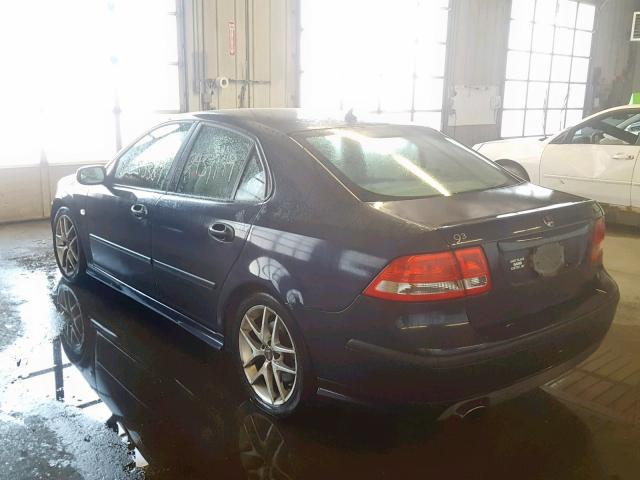 YS3FH49Y441032915 - 2004 SAAB 9-3 AERO BLUE photo 3