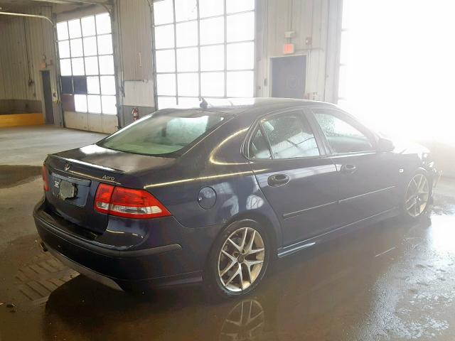 YS3FH49Y441032915 - 2004 SAAB 9-3 AERO BLUE photo 4