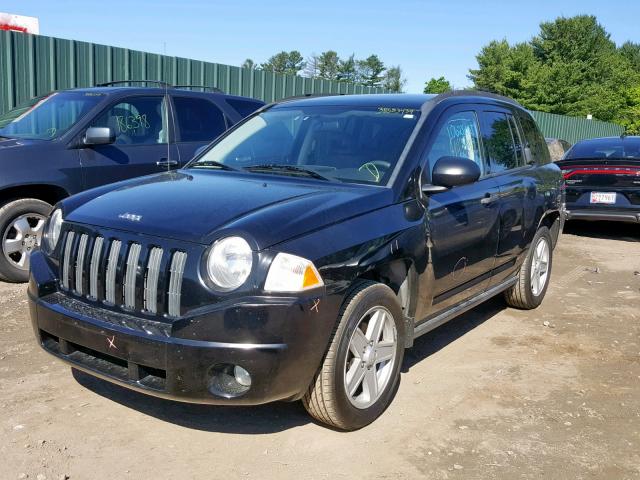 1J8FF47W37D274539 - 2007 JEEP COMPASS BLACK photo 2