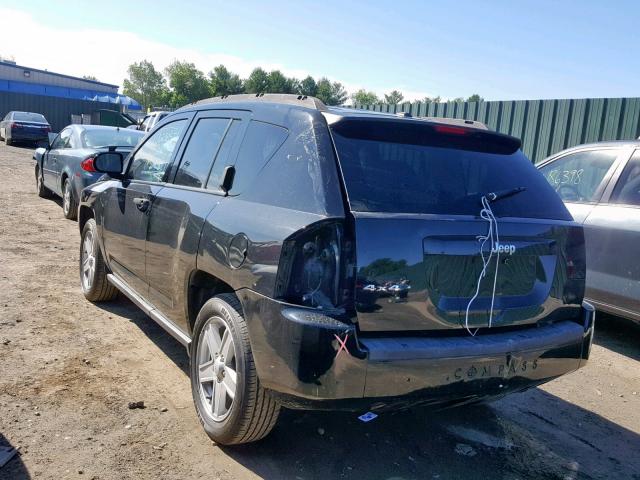 1J8FF47W37D274539 - 2007 JEEP COMPASS BLACK photo 3