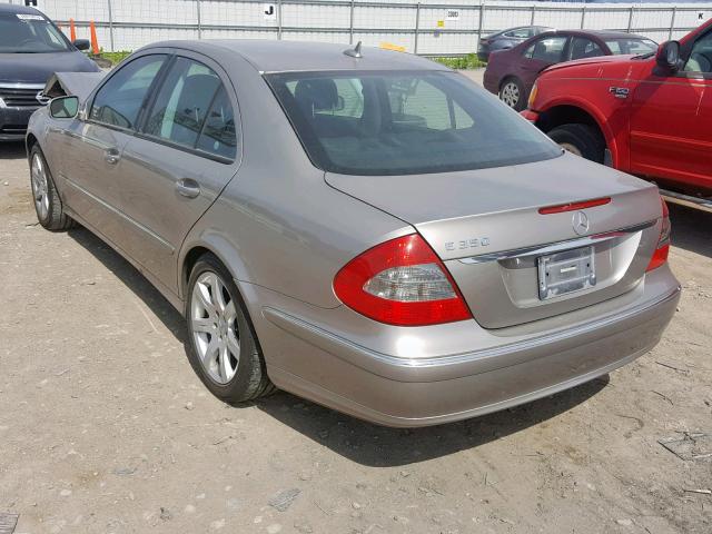 WDBUF56X97B020620 - 2007 MERCEDES-BENZ E 350 SILVER photo 3