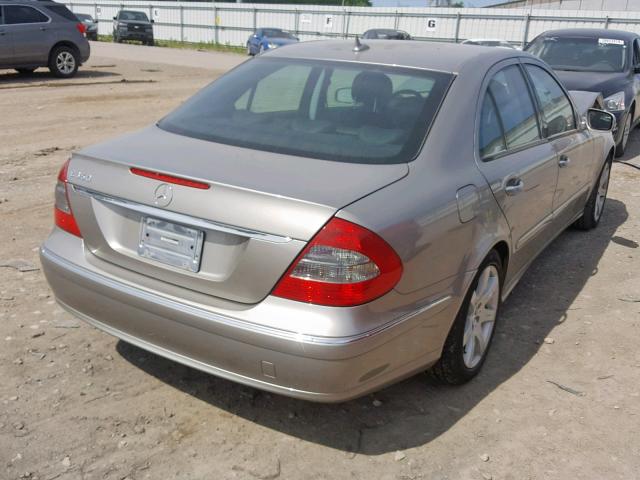 WDBUF56X97B020620 - 2007 MERCEDES-BENZ E 350 SILVER photo 4