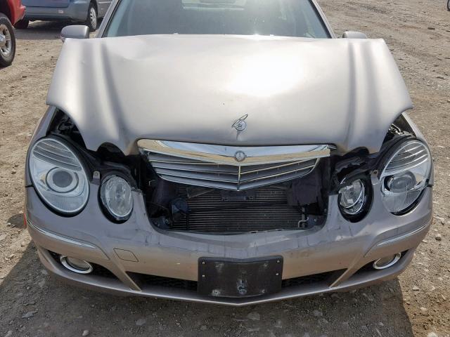 WDBUF56X97B020620 - 2007 MERCEDES-BENZ E 350 SILVER photo 9