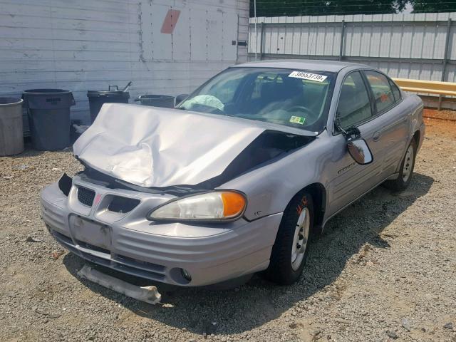 1G2NE52E6XM899323 - 1999 PONTIAC GRAND AM S SILVER photo 2