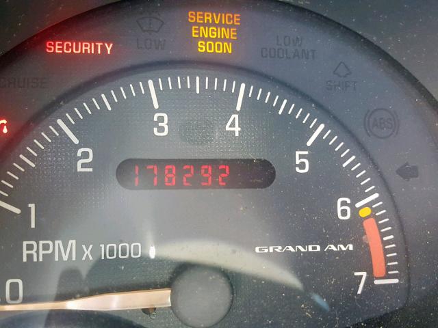 1G2NE52E6XM899323 - 1999 PONTIAC GRAND AM S SILVER photo 8