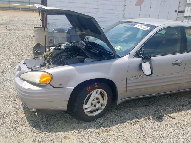 1G2NE52E6XM899323 - 1999 PONTIAC GRAND AM S SILVER photo 9
