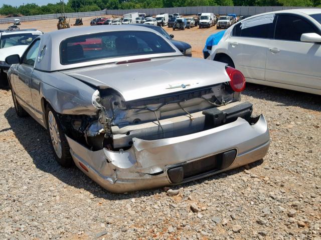 1FAHP60A35Y102160 - 2005 FORD THUNDERBIR SILVER photo 9