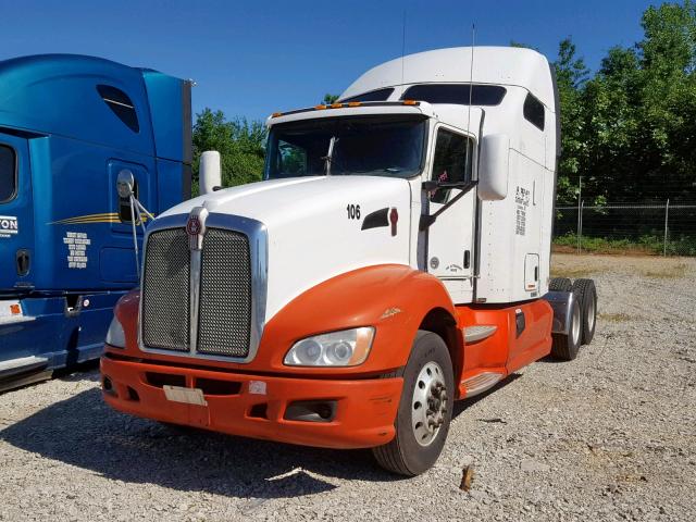 1XKAD49X8BJ292398 - 2011 KENWORTH CONSTRUCTI WHITE photo 2