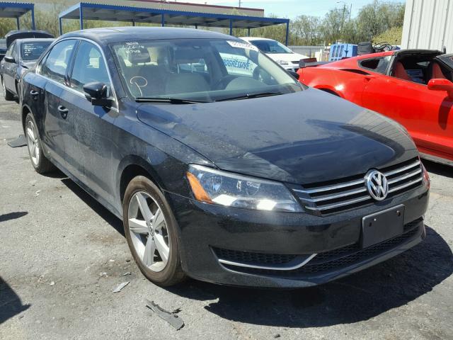 1VWBP7A3XDC026743 - 2013 VOLKSWAGEN PASSAT SE BLACK photo 1