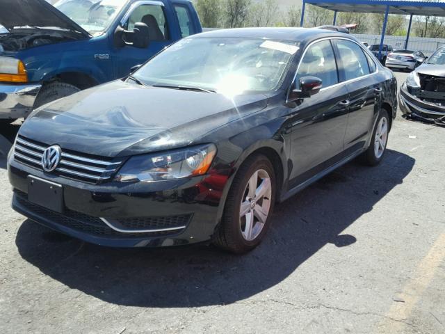 1VWBP7A3XDC026743 - 2013 VOLKSWAGEN PASSAT SE BLACK photo 2