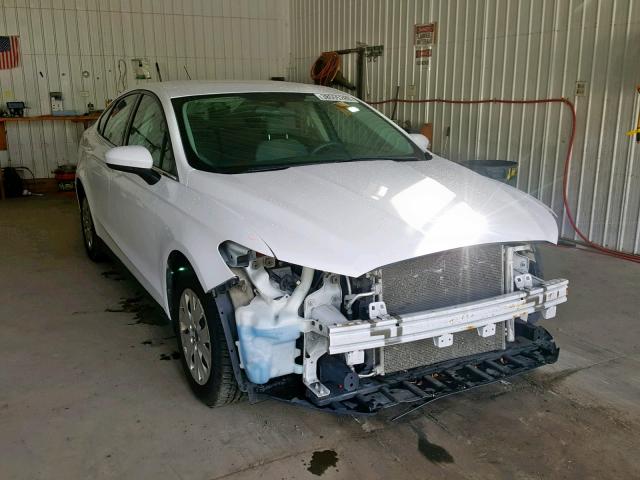 3FA6P0G77DR131513 - 2013 FORD FUSION S WHITE photo 1