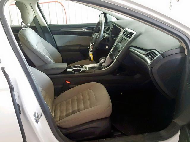 3FA6P0G77DR131513 - 2013 FORD FUSION S WHITE photo 5