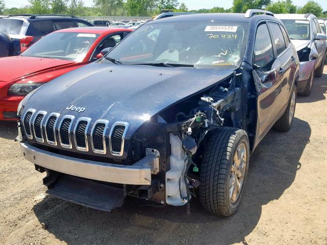 1C4PJMDB8FW635343 - 2015 JEEP CHEROKEE L BLUE photo 2