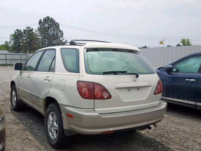 JT6HF10U1X0063930 - 1999 LEXUS RX 300 WHITE photo 3