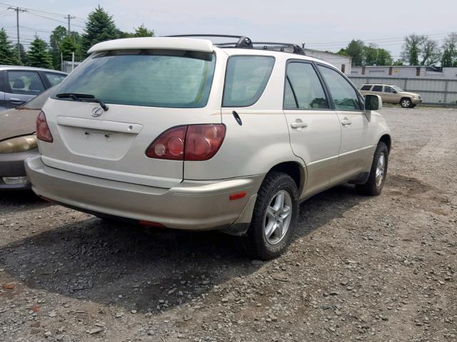 JT6HF10U1X0063930 - 1999 LEXUS RX 300 WHITE photo 4