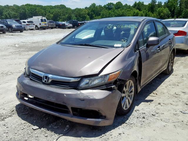 19XFB2F95CE018172 - 2012 HONDA CIVIC EXL 棕色 照片 2