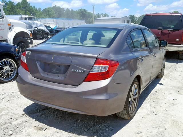 19XFB2F95CE018172 - 2012 HONDA CIVIC EXL 棕色 照片 4