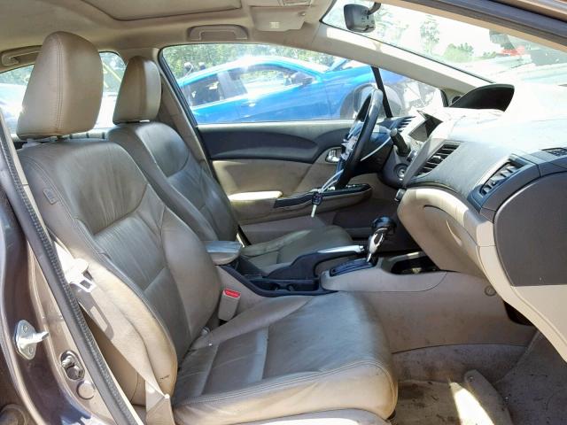 19XFB2F95CE018172 - 2012 HONDA CIVIC EXL 棕色 照片 5