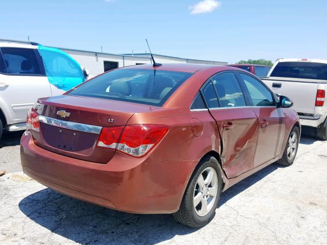 1G1PF5SC9C7182397 - 2012 CHEVROLET CRUZE MAROON photo 4