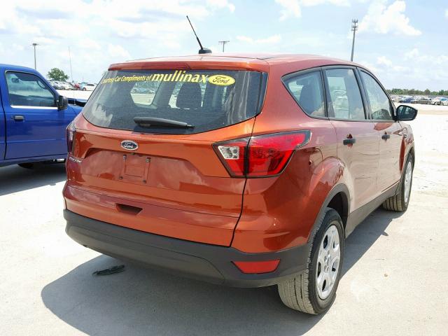 1FMCU0F74KUB21174 - 2019 FORD ESCAPE S ORANGE photo 4