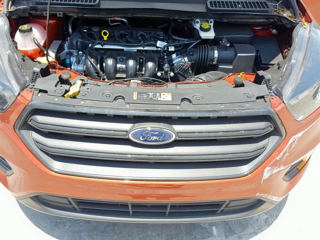 1FMCU0F74KUB21174 - 2019 FORD ESCAPE S ORANGE photo 7