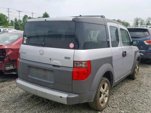 5J6YH27644L016122 - 2004 HONDA ELEMENT EX SILVER photo 4