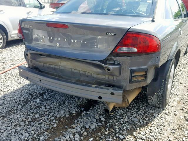 1B3EL46T15N611284 - 2005 DODGE STRATUS SX GRAY photo 10