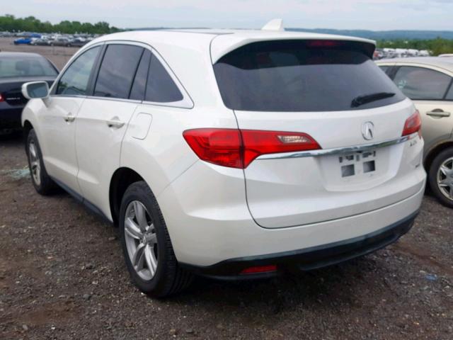 5J8TB4H55EL020993 - 2014 ACURA RDX TECHNO WHITE photo 3