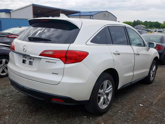 5J8TB4H55EL020993 - 2014 ACURA RDX TECHNO WHITE photo 4