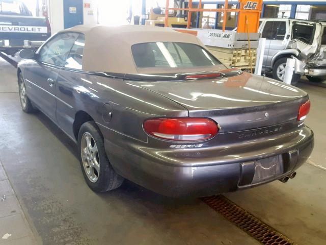 3C3EL55H2YT306144 - 2000 CHRYSLER SEBRING JX BROWN photo 3