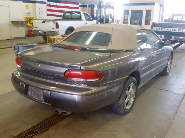 3C3EL55H2YT306144 - 2000 CHRYSLER SEBRING JX BROWN photo 4