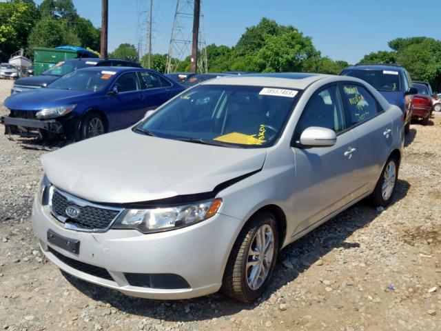 KNAFU4A24C5568696 - 2012 KIA FORTE EX GRAY photo 2