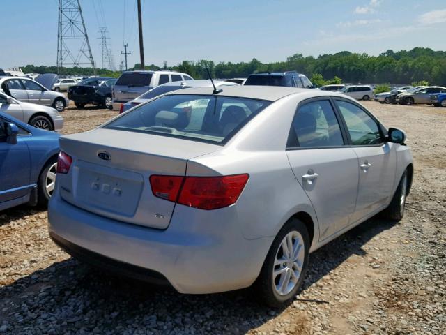 KNAFU4A24C5568696 - 2012 KIA FORTE EX GRAY photo 4