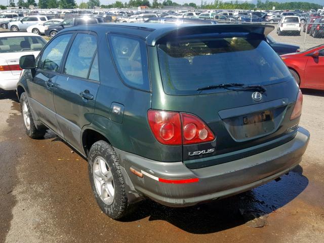 JT6HF10U0Y0127344 - 2000 LEXUS RX 300 GREEN photo 3