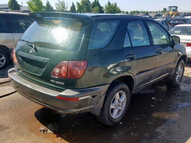 JT6HF10U0Y0127344 - 2000 LEXUS RX 300 GREEN photo 4