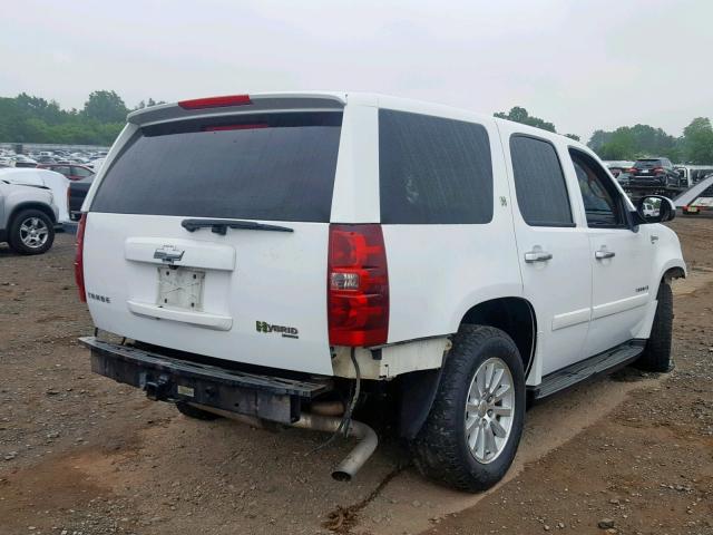 1GNFK135X9R109244 - 2009 CHEVROLET TAHOE HYBR WHITE photo 4