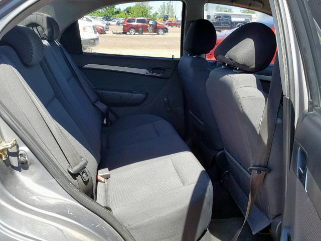KL1TD56637B063612 - 2007 CHEVROLET AVEO BASE Сұр фото 6