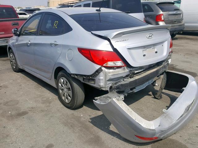 KMHCT4AE9GU024110 - 2016 HYUNDAI ACCENT SE WHITE photo 3