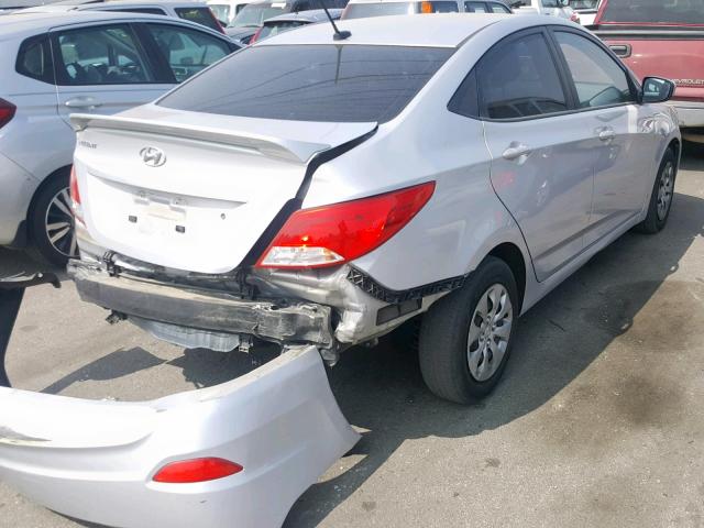 KMHCT4AE9GU024110 - 2016 HYUNDAI ACCENT SE WHITE photo 4