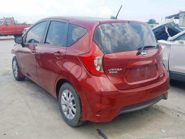 3N1CE2CP0JL355910 - 2018 NISSAN VERSA NOTE RED photo 3