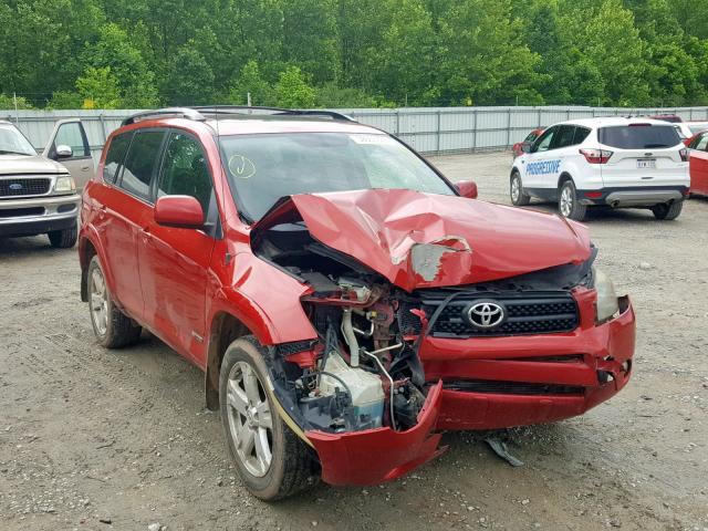 JTMBD32V086088290 - 2008 TOYOTA RAV4 SPORT RED photo 1