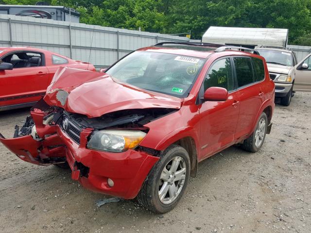 JTMBD32V086088290 - 2008 TOYOTA RAV4 SPORT RED photo 2