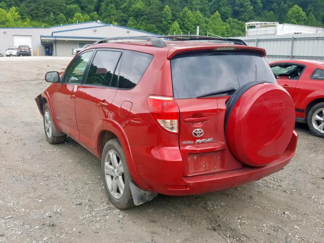 JTMBD32V086088290 - 2008 TOYOTA RAV4 SPORT RED photo 3