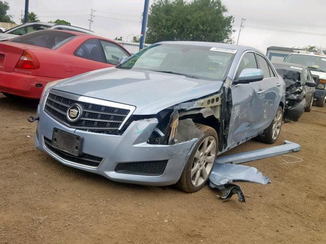 1G6AA5RX6D0150167 - 2013 CADILLAC ATS BLUE photo 2